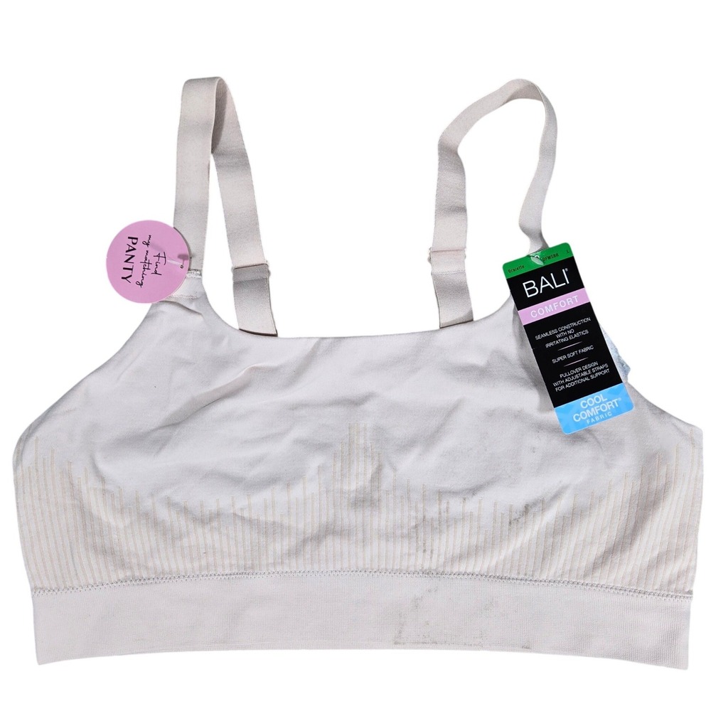 Bali Comfort Revolution Modern Seamless Bralette Sandshell DFMSBR L Cool Comfort